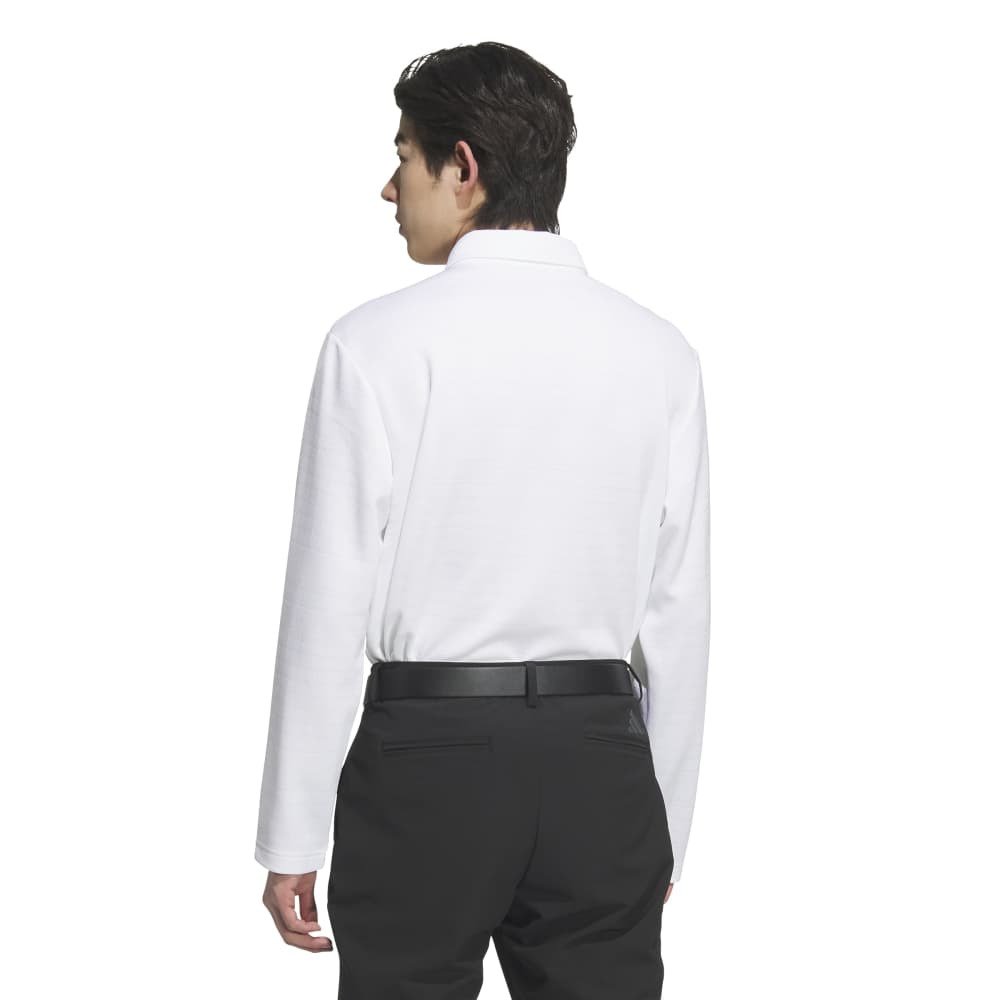 アディダス（adidas）（メンズ）ゴルフウェア モノグラム 長袖ポロシャツ JVV03-JL7946 W