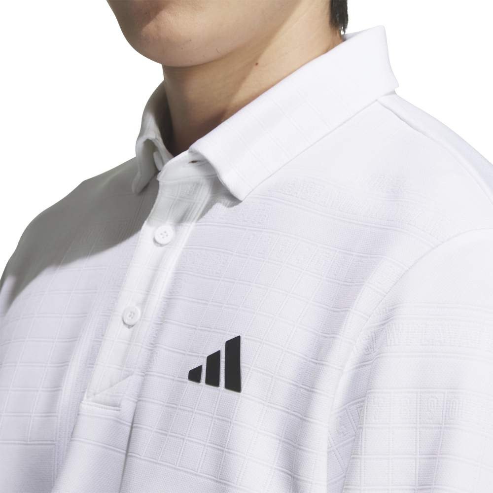 アディダス（adidas）（メンズ）ゴルフウェア モノグラム 長袖ポロシャツ JVV03-JL7946 W