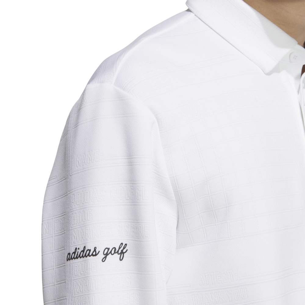 アディダス（adidas）（メンズ）ゴルフウェア モノグラム 長袖ポロシャツ JVV03-JL7946 W