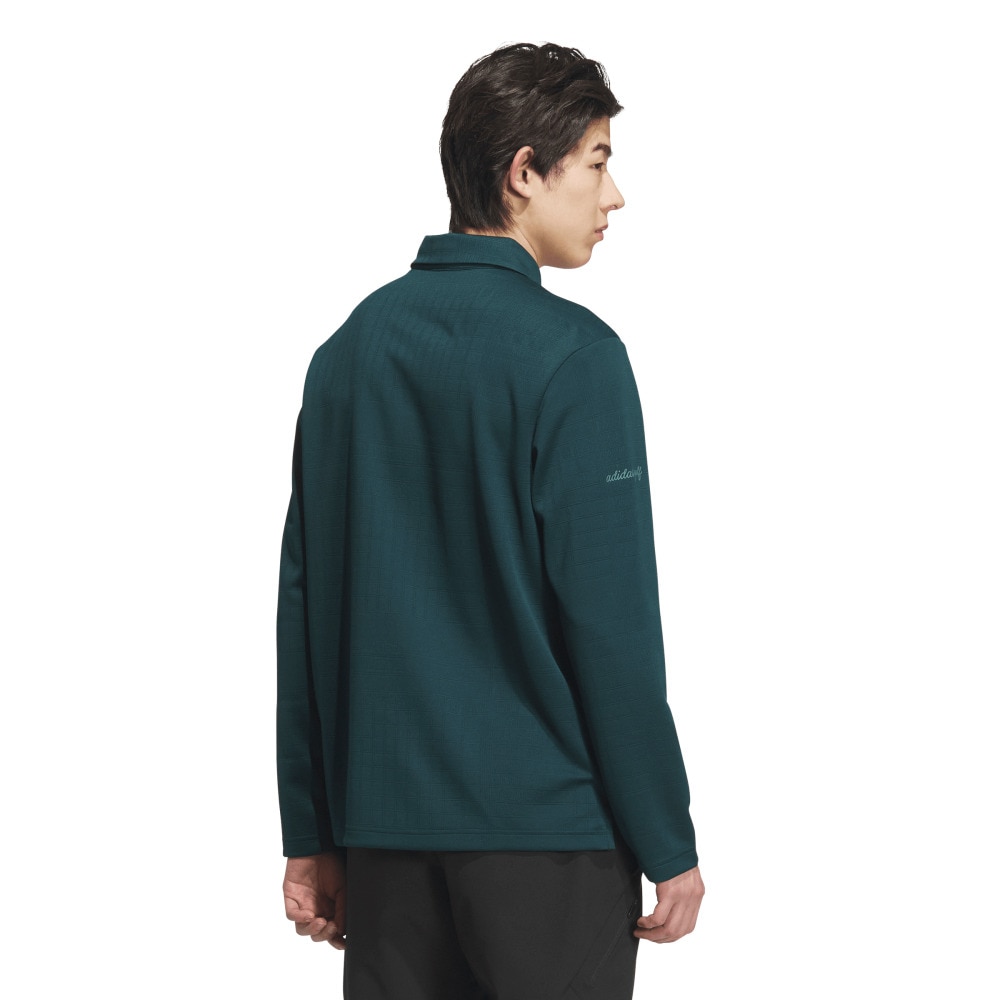 アディダス（adidas）（メンズ）ゴルフウェア モノグラム長袖ポロシャツ JVV03-JN1233 DGRN