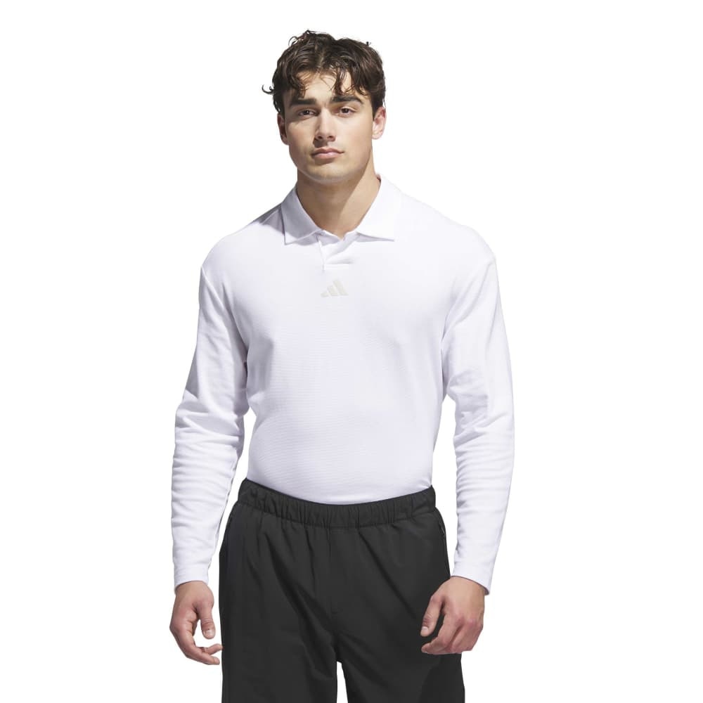 アディダス（adidas）（メンズ）ゴルフウェア ビヨンド 長袖 ルーズフィット ポロシャツ KKW56-JN3037 W
