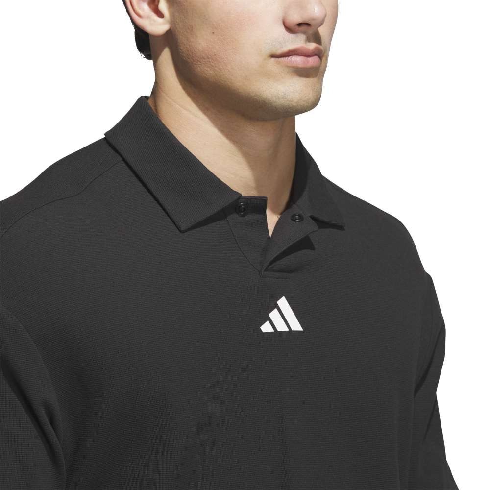 アディダス（adidas）（メンズ）ゴルフウェア ビヨンド 長袖 ルーズフィット ポロシャツ KKW56-JN3038 BLK