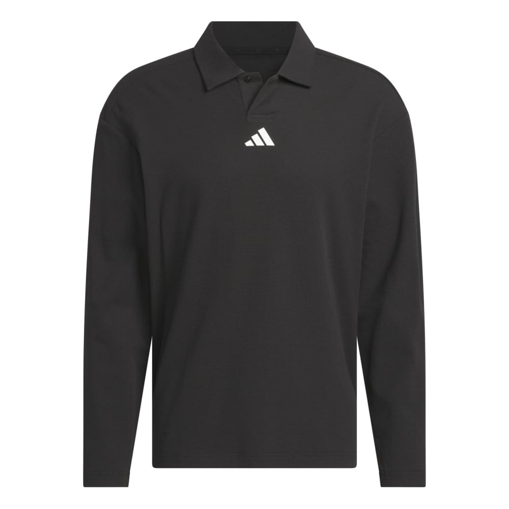 アディダス（adidas）（メンズ）ゴルフウェア ビヨンド 長袖 ルーズフィット ポロシャツ KKW56-JN3038 BLK