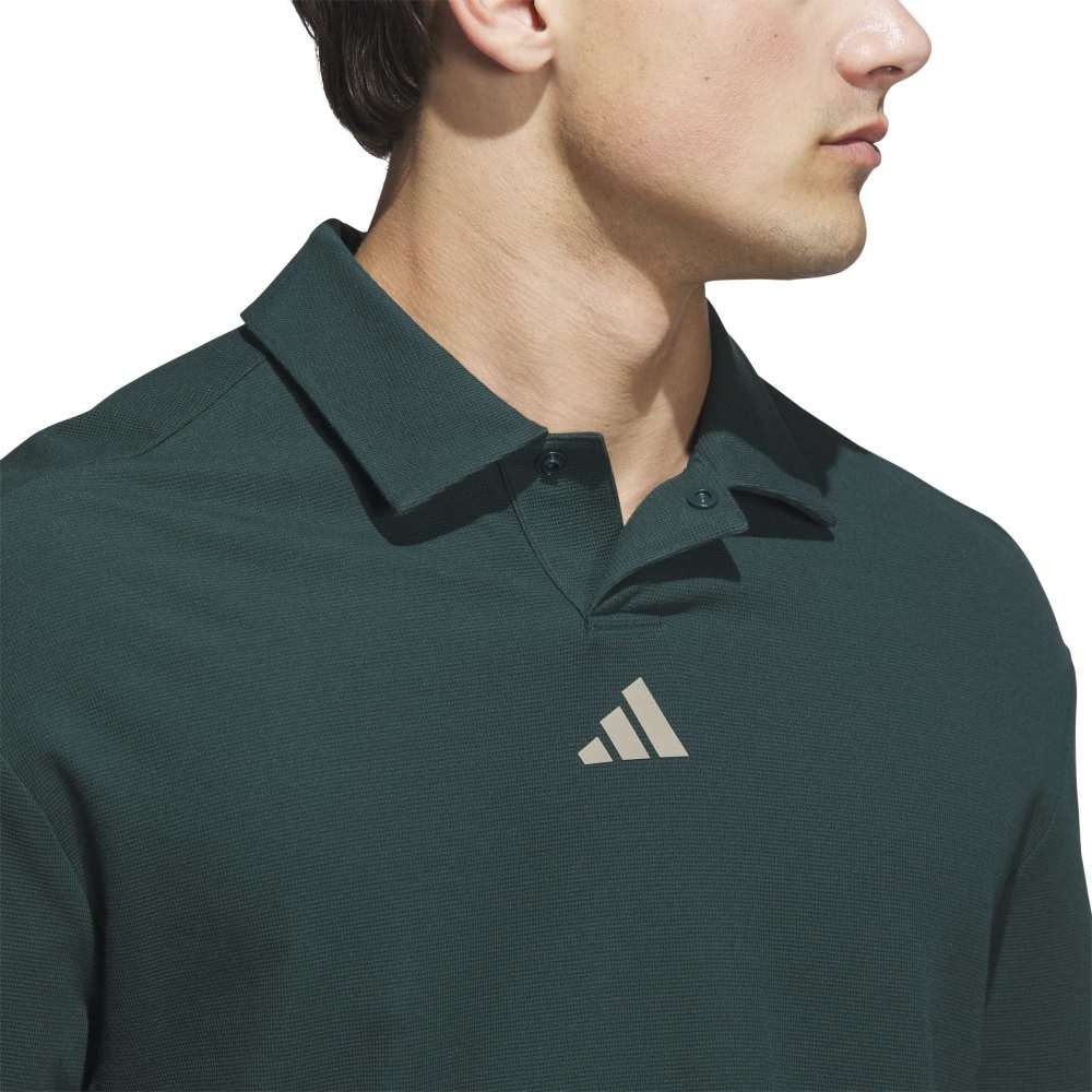 アディダス（adidas）（メンズ）ゴルフウェア ビヨンド 長袖 ルーズフィット ポロシャツ KKW56-JN3039 DGRN
