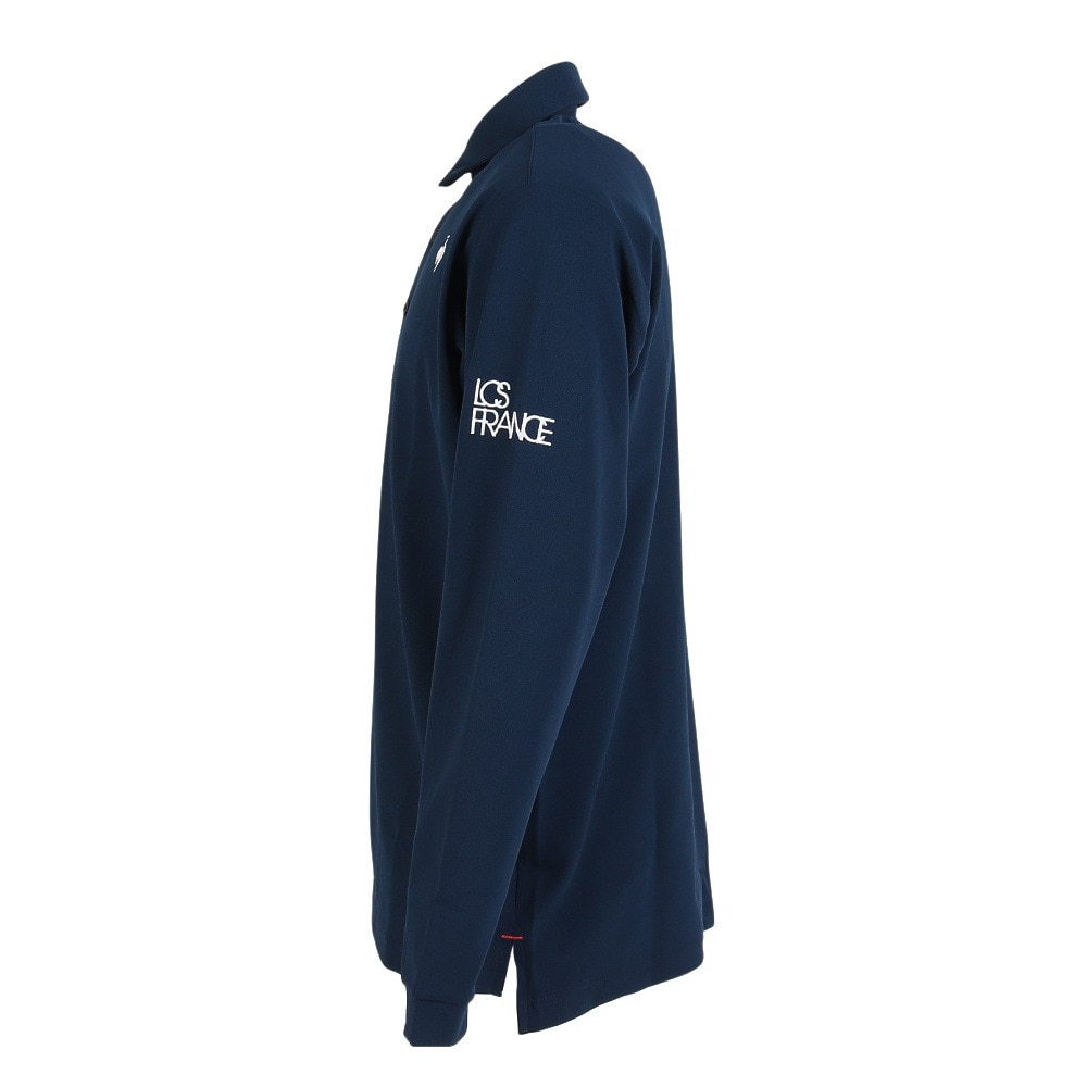 ルコックスポルティフ（lecoqsportif）（メンズ）ゴルフウェア 吸汗速乾 ベーシックデザイン長袖シャツ LG5FLS00M NV00