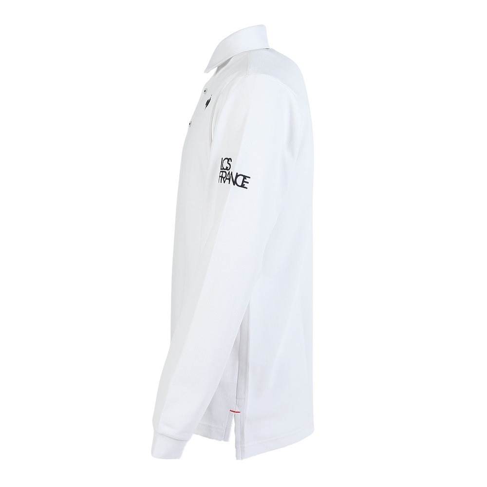 ルコックスポルティフ（lecoqsportif）（メンズ）ゴルフウェア 吸汗速乾 ベーシックデザイン長袖シャツ LG5FLS00M WH00