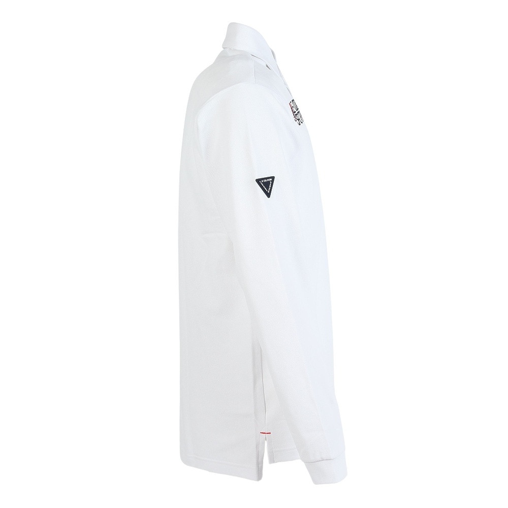ルコックスポルティフ（lecoqsportif）（メンズ）ゴルフウェア 吸汗速乾 ベーシックデザイン長袖シャツ LG5FLS00M WH00