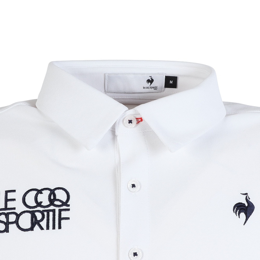 ルコックスポルティフ（lecoqsportif）（メンズ）ゴルフウェア 吸汗速乾 ベーシックデザイン長袖シャツ LG5FLS00M WH00