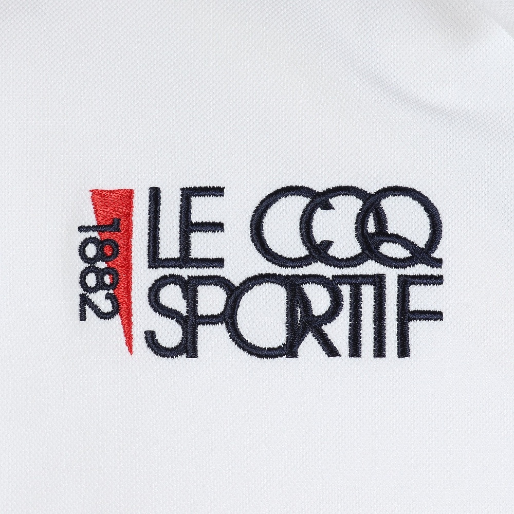 ルコックスポルティフ（lecoqsportif）（メンズ）ゴルフウェア 吸汗速乾 ベーシックデザイン長袖シャツ LG5FLS00M WH00