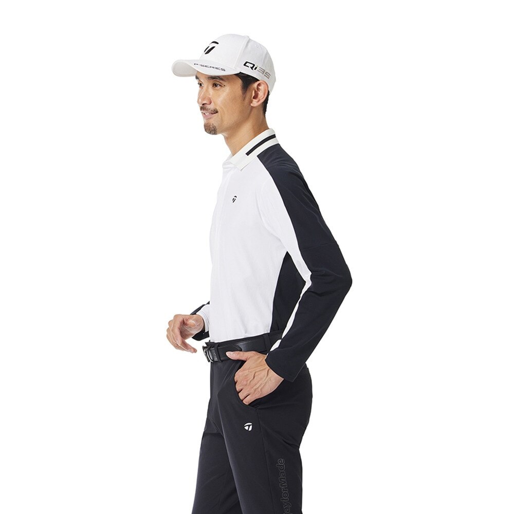 テーラーメイド(TAYLORMADE)ゴルフウェア 吸水速乾 バックロゴ長袖ポロ M20260-UN996(Men’s) テーラーメイド（TAYLORMADE）（メンズ）ゴルフウェア 吸水速乾 バック