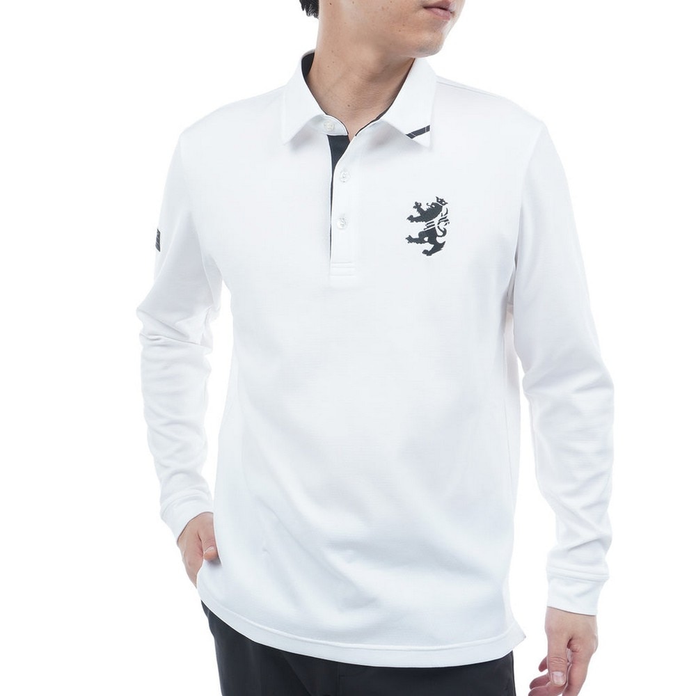 アドミラル ゴルフ（Admiral GOLF）（メンズ）ゴルフウェア カラタッチ 長袖シャツ ADMA555-WHT