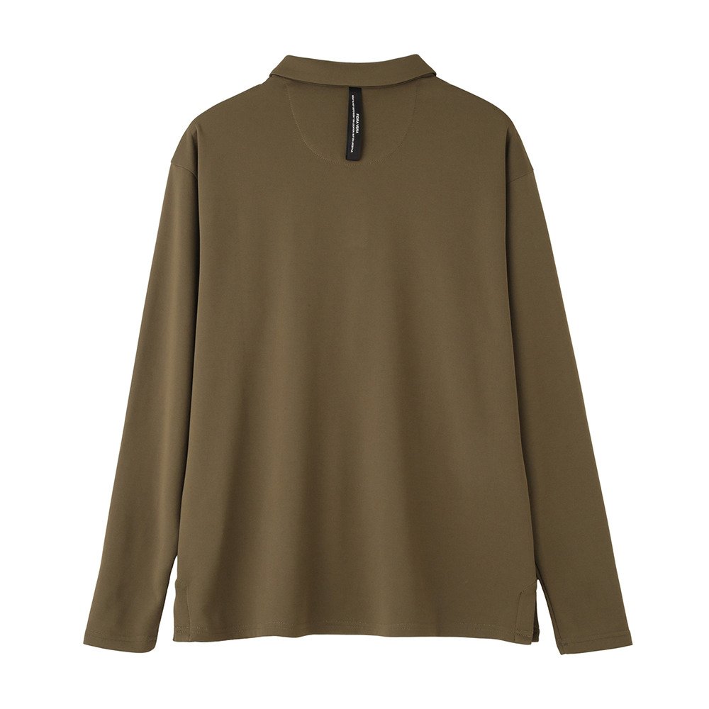 FIDRA VERA（FIDRA VERA）（メンズ）ゴルフウェア 吸汗速乾 長袖ポロシャツ FV5UTG09 KHK