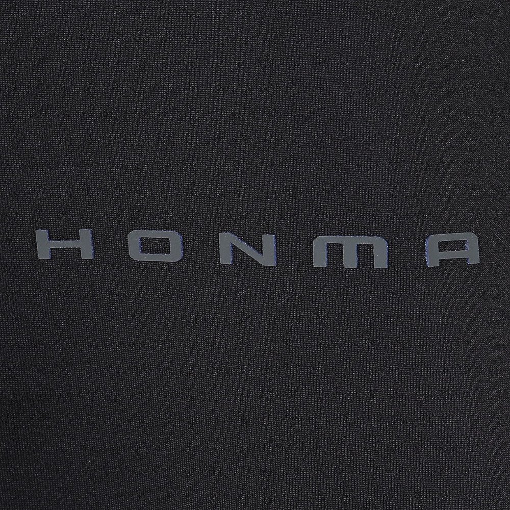 本間ゴルフ（HONMA）（メンズ）ゴルフウェア ストレッチ 長袖ポロシャツ BK