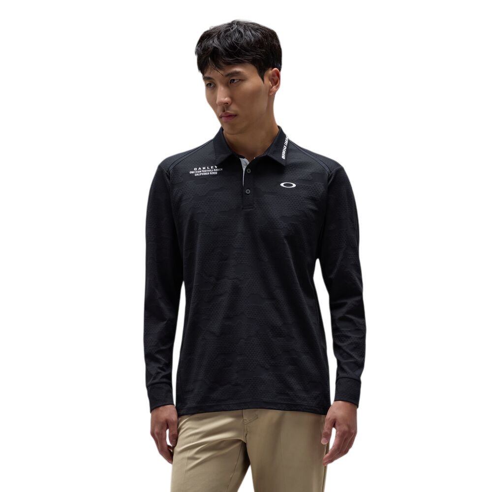 未使用　golfikers 長袖　ポロ　ゴルフフィッカーズ オークリー（OAKLEY）（メンズ）ゴルフウェア 吸汗速乾 DELTA