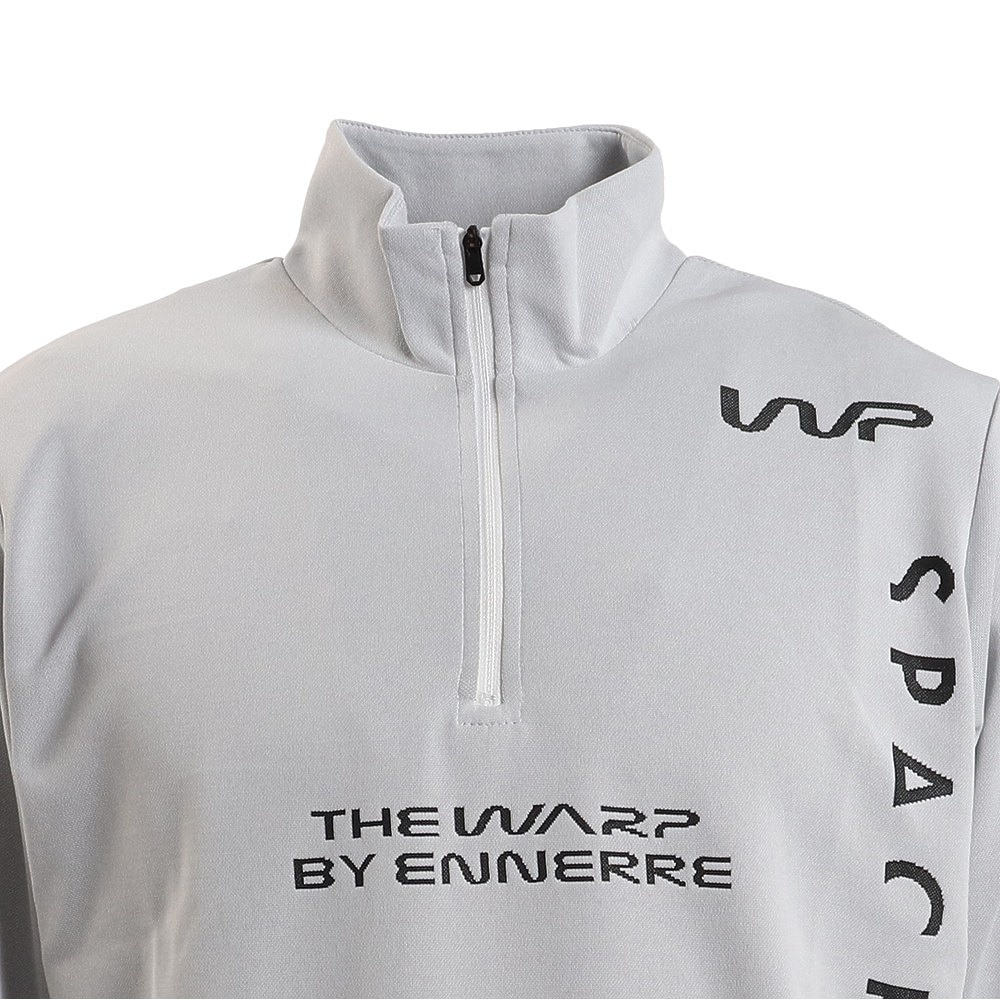 ザ・ワープ・バイ・エネーレ（The Warp By Ennerre）（メンズ）ゴルフウェア 吸汗 速乾 ストレッチ 消臭 軽量 ハーフジップ長袖シャツ WB5LTY04 WHT