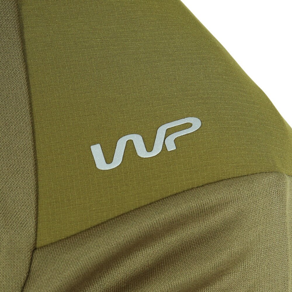 ザ・ワープ・バイ・エネーレ（The Warp By Ennerre）（メンズ）ゴルフウェア 吸湿 発熱 ストレッチ 抗菌 防臭 WINDOW ハーフジップ長袖シャツ WG5NTY05 KHK