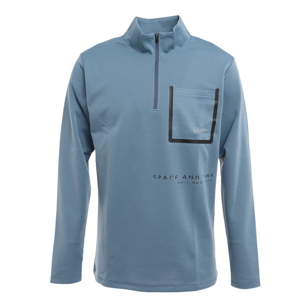 ザ・ワープ・バイ・エネーレ（The Warp By Ennerre）（メンズ）ゴルフウェア 長袖 吸汗速乾 ドライプラス HP JQ ハイネックシャツ WG5NTY17 BGRY★★★