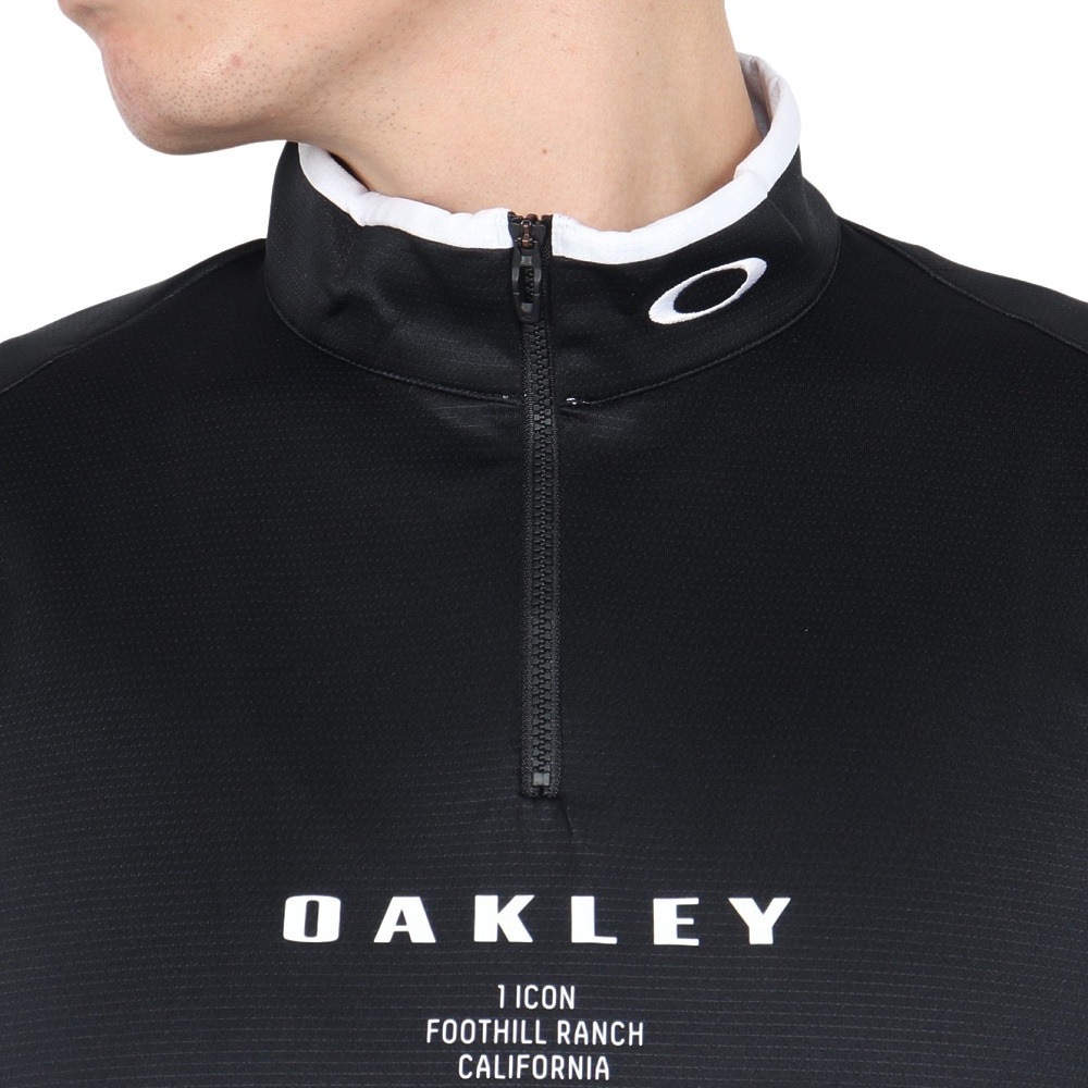 オークリー（OAKLEY）（メンズ）ゴルフウェア PLEASANT 長袖モックネックシャツ FOA406915-02E
