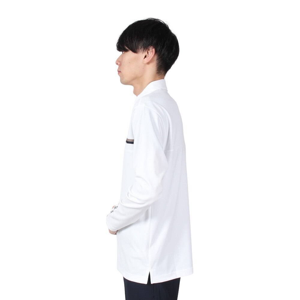 ニューバランス（new balance）（メンズ）ゴルフウェア ストレッチ UV 長袖 ハーフジップ カラーシャツ 012-4269005-030