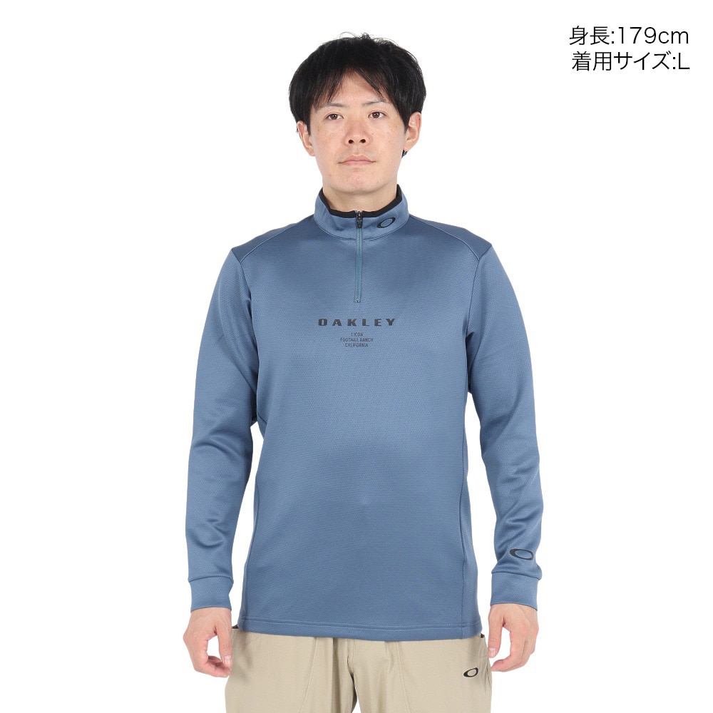 オークリー（OAKLEY）（メンズ）ゴルフウェア PLEASANT 長袖モックネックシャツ FOA406915-66Y
