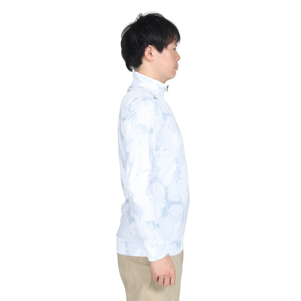 オークリー（OAKLEY）（メンズ）ゴルフウェア 長袖 ハーフジップシャツ FOA406958-186