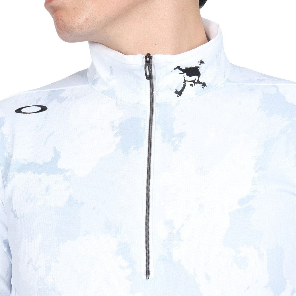 オークリー（OAKLEY）（メンズ）ゴルフウェア 長袖 ハーフジップシャツ FOA406958-186
