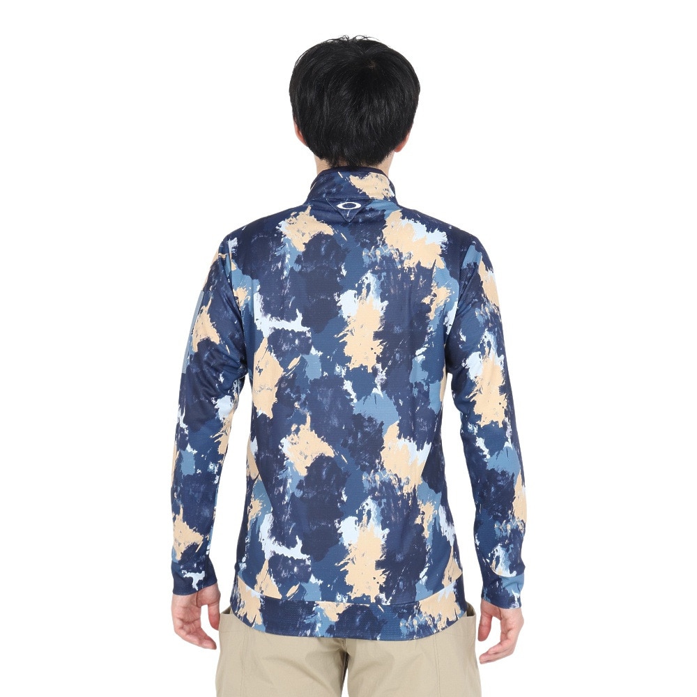オークリー（OAKLEY）（メンズ）ゴルフウェア 長袖 ハーフジップシャツ FOA406958-66V