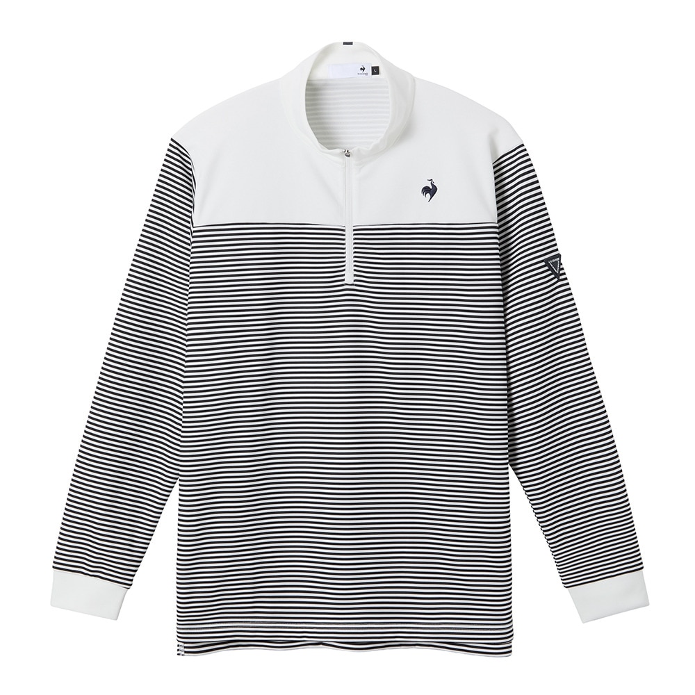 ルコックスポルティフ（lecoqsportif）（メンズ）ゴルフウェア ヒートナビハーフジップ長袖シャツ LG5FLS81M WH00