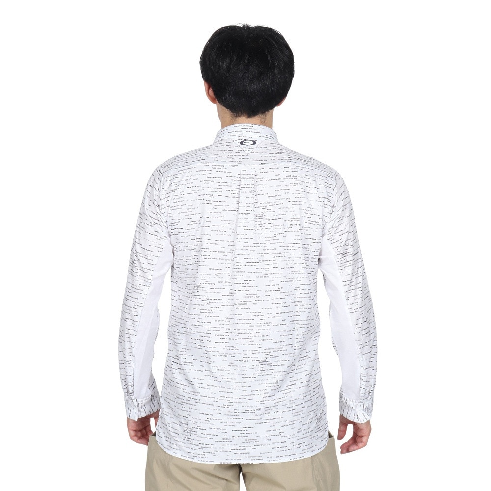 オークリー（OAKLEY）（メンズ）ゴルフウェア SKULL DOBBY 長袖シャツ FOA406956-186