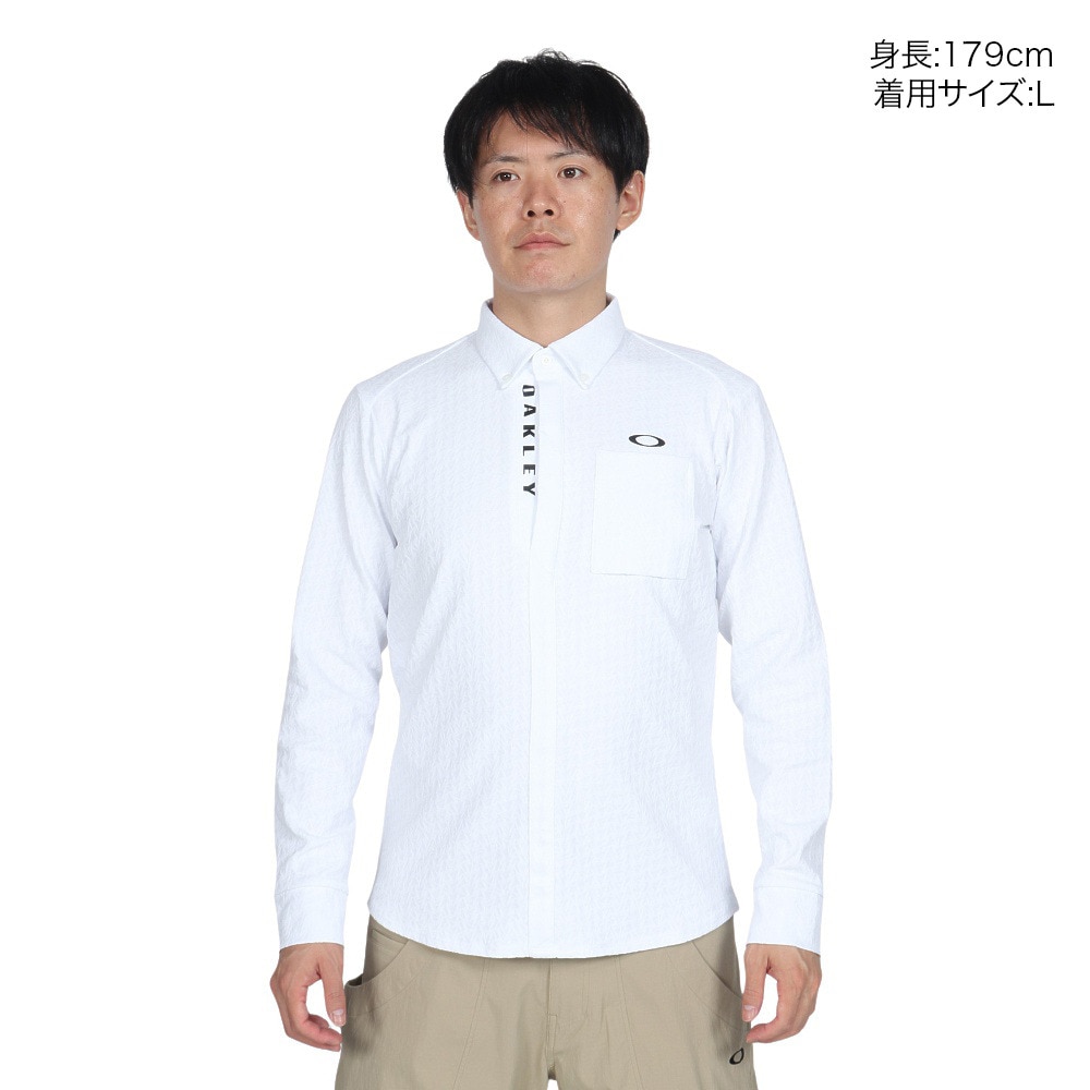 オークリー（OAKLEY）（メンズ）ゴルフウェア SUBTL 長袖シャツ FOA406962-100