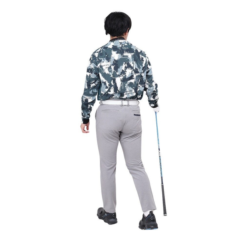 ルコックスポルティフ（lecoqsportif）（メンズ）ゴルフウェア 吸汗速乾 ストレッチフォーサー 2WAY 長袖シャツ LG4FLS50M GR00