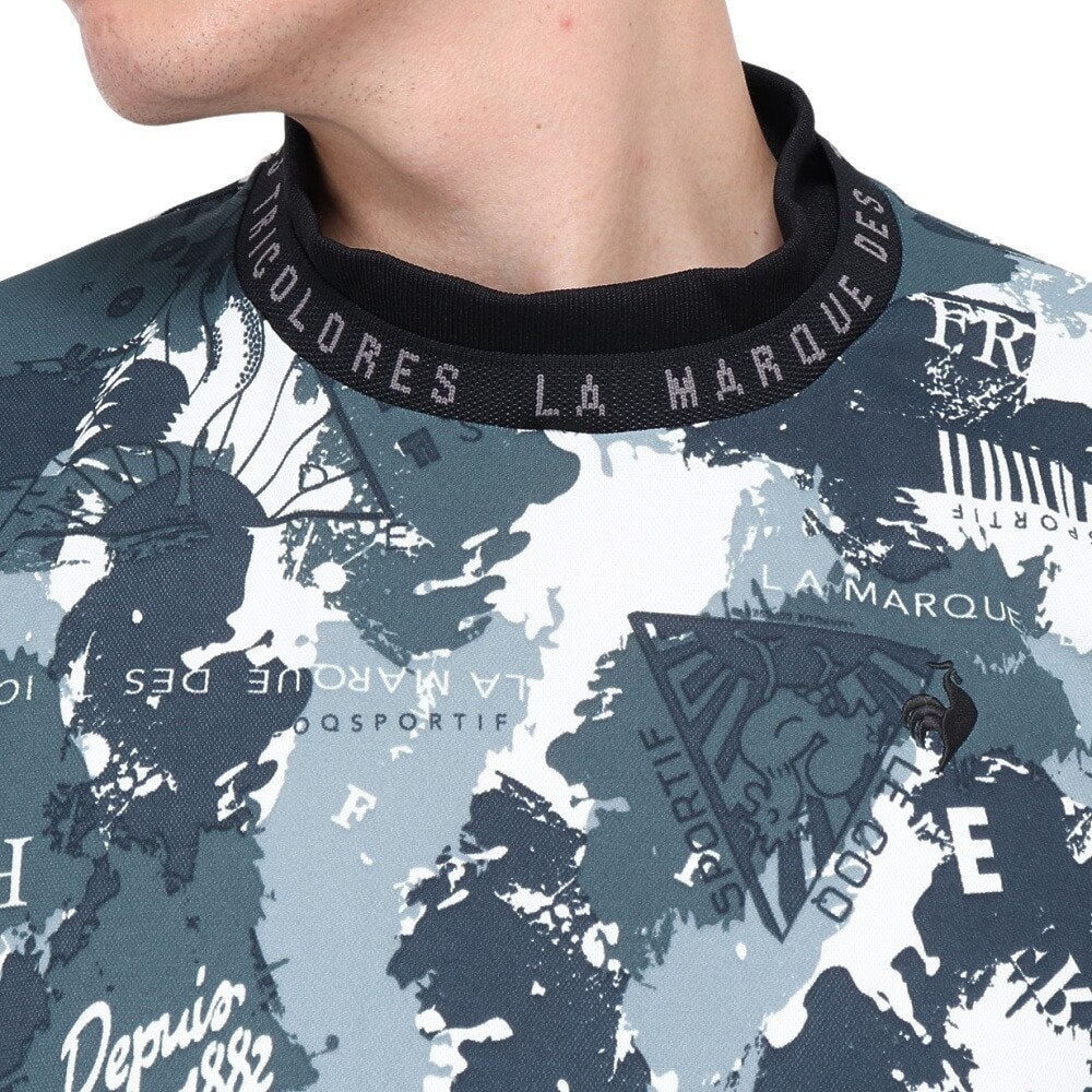 ルコックスポルティフ（lecoqsportif）（メンズ）ゴルフウェア 吸汗速乾 ストレッチフォーサー 2WAY 長袖シャツ LG4FLS50M GR00