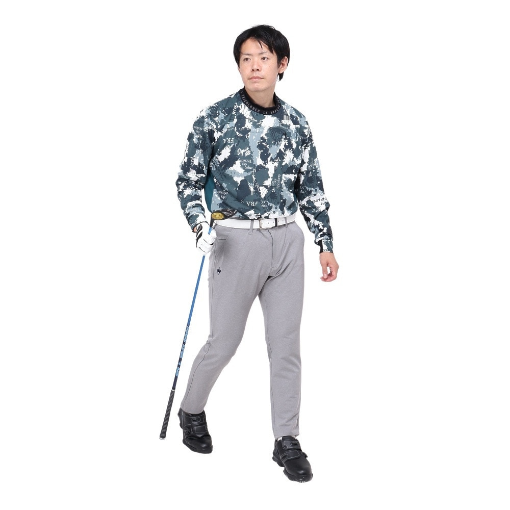ルコックスポルティフ（lecoqsportif）（メンズ）ゴルフウェア 吸汗速乾 ストレッチフォーサー 2WAY 長袖シャツ LG4FLS50M GR00