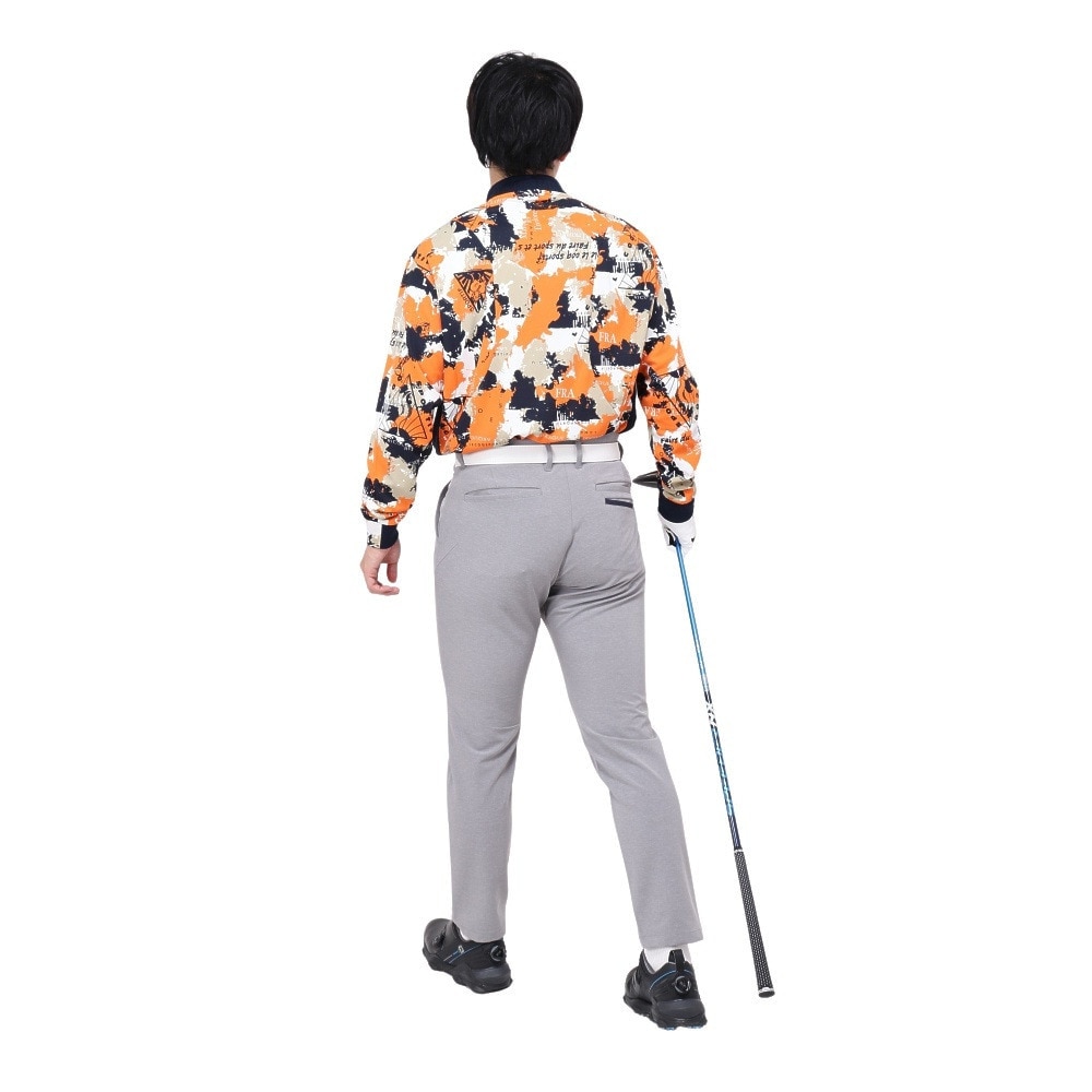 ルコックスポルティフ（lecoqsportif）（メンズ）ゴルフウェア 吸汗速乾 ストレッチフォーサー 2WAYシャツ LG4FLS50M OR00