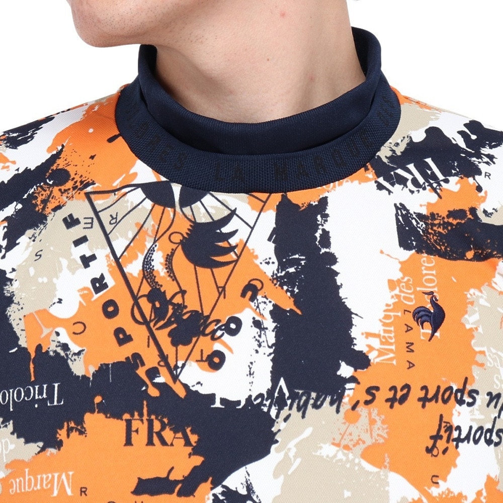 ルコックスポルティフ（lecoqsportif）（メンズ）ゴルフウェア 吸汗速乾 ストレッチフォーサー 2WAYシャツ LG4FLS50M OR00
