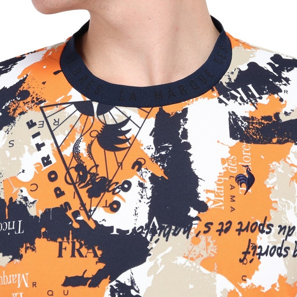 ルコックスポルティフ（lecoqsportif）（メンズ）ゴルフウェア 吸汗速乾 ストレッチフォーサー 2WAYシャツ LG4FLS50M OR00