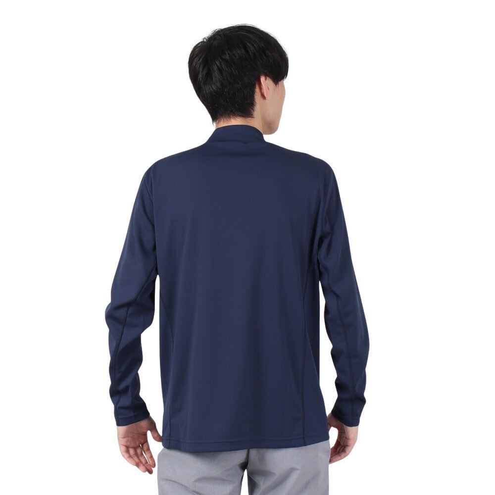 ROSASEN（メンズ）ゴルフウェア 抗菌 脇下マチ ナノガード長袖モックネック 044-25913-098★★★