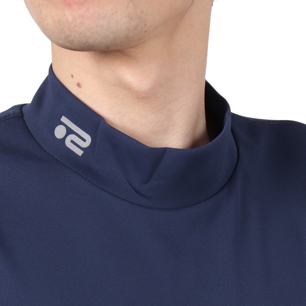 ROSASEN（メンズ）ゴルフウェア 抗菌 脇下マチ ナノガード長袖モックネック 044-25913-098★★★