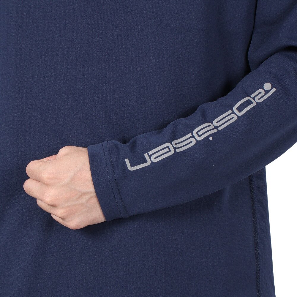 ROSASEN（メンズ）ゴルフウェア 抗菌 脇下マチ ナノガード長袖モックネック 044-25913-098★★★