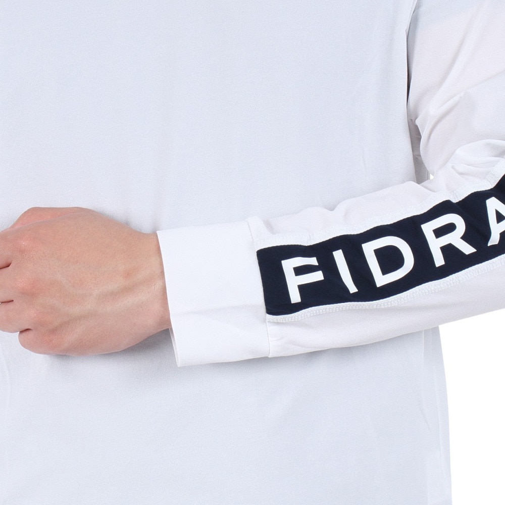 フィドラ（FIDRA）（メンズ）ゴルフウェア 長袖 接触冷感 ロングスリーブモックネック FD5MTG03 WHT