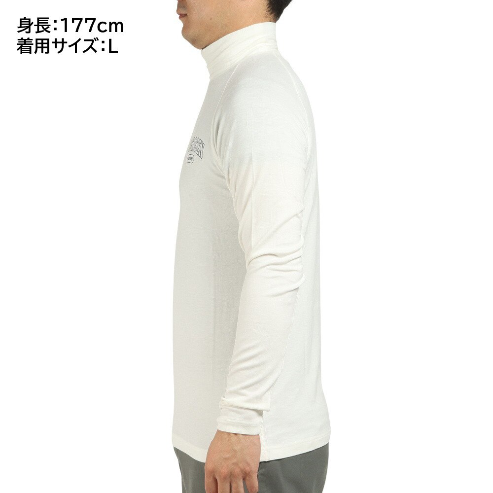 ROSASEN（メンズ）ゴルフウェア プルオーバー 吸湿発熱 保温 ストレッチ 微起毛モックネック 長袖シャツ 044-27911-005