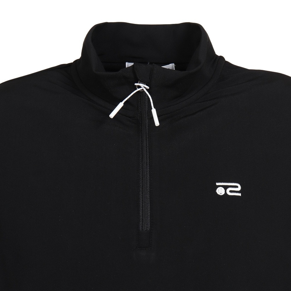 ROSASEN（メンズ）ゴルフウェア 吸水速乾 ストレッチ A-Line ハーフジップ裏起毛長袖 047-27911-019