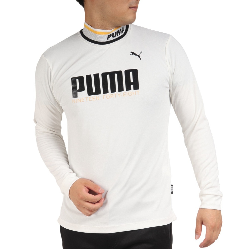 ＰＵＭＡ（並） ゴルフウェア 長袖 吸水 速乾 ドライ 快適 リブカラー モックネック シャツ 539365-04 Ｌ 10 ゴルフの大画像