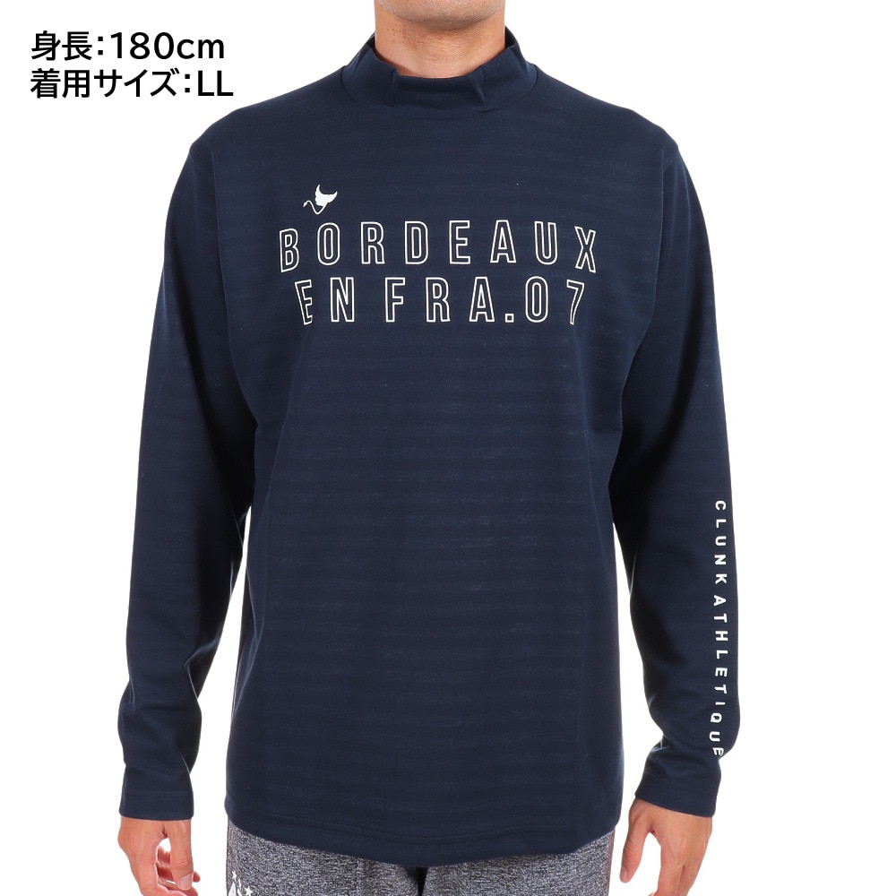 クランク｜ゴルフウェア 消臭 快適 動かしやすい 長袖ハイネック CL5NTG21 NVY - ゴルフ用品はヴィクトリアゴルフ