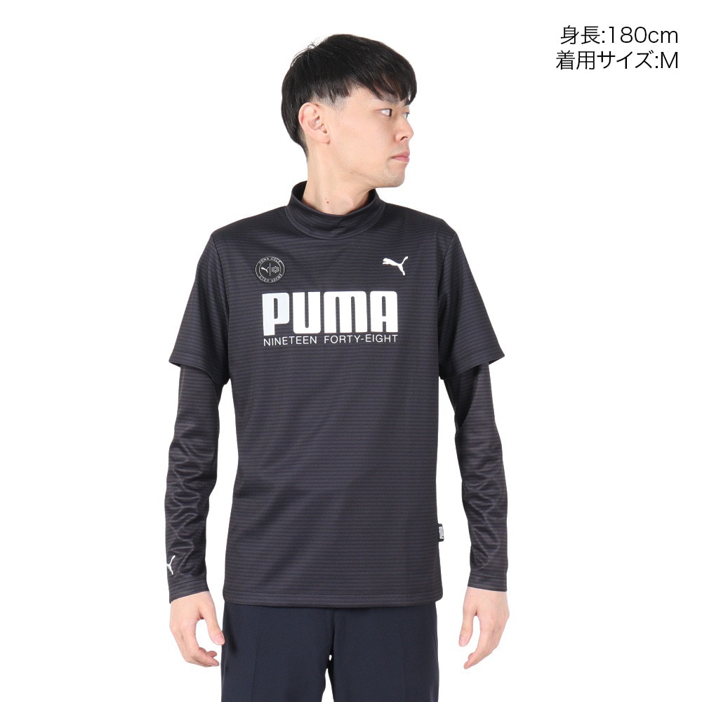 プーマ（PUMA）（メンズ）ゴルフウェア インナーセット モックネック シャツ 539367-01