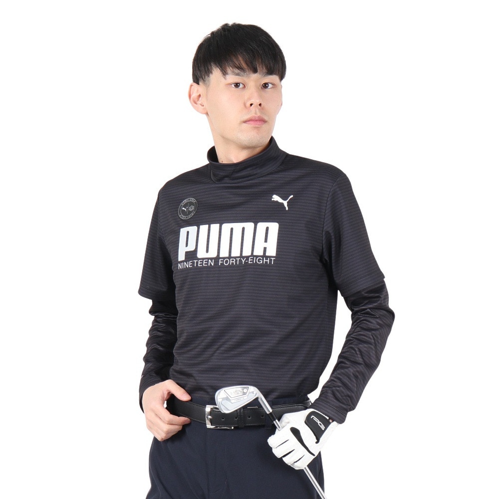 プーマ（PUMA）（メンズ）ゴルフウェア インナーセット モックネック シャツ 539367-01