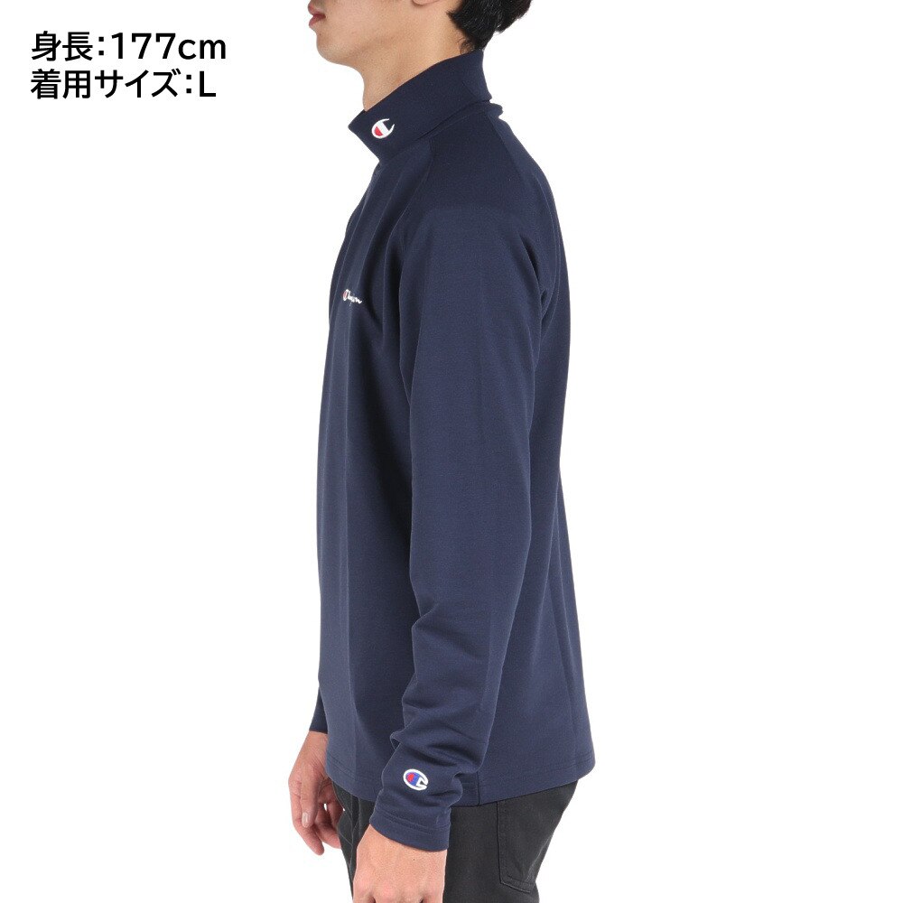 チャンピオン｜ゴルフウェア 長袖 ストレッチ 保温 抗菌 防臭 タートルネックシャツ C3-WG408 370 - ゴルフ用品はヴィクトリアゴルフ