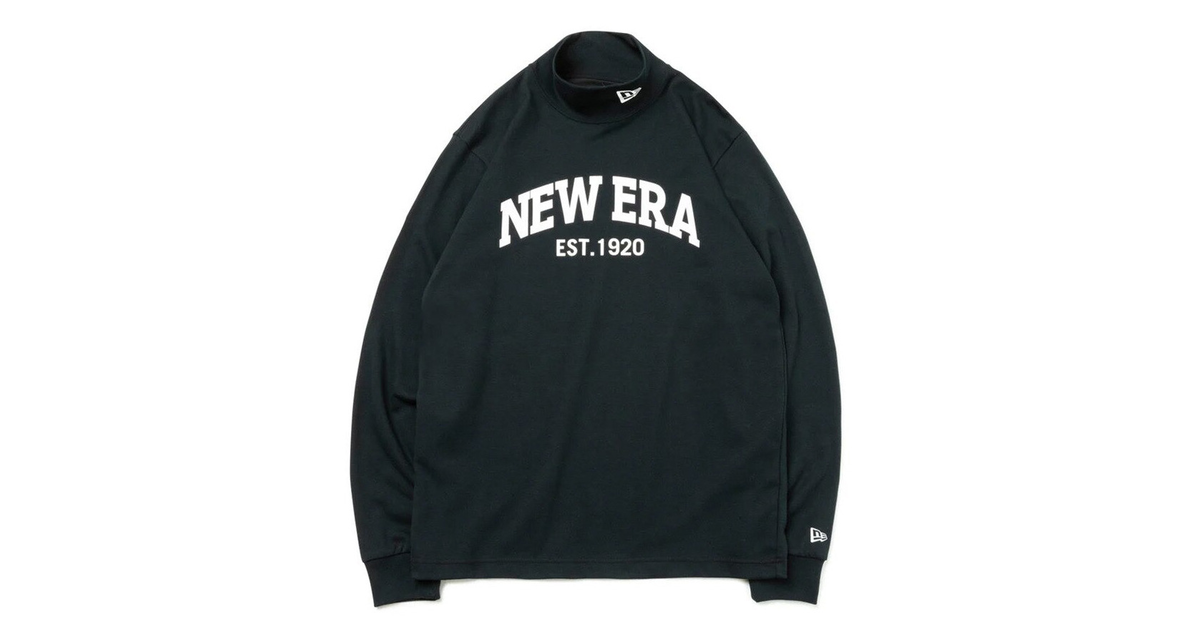 ニューエラ｜ゴルフウェア ハイカラーネック アーチロゴ パフォーマンス長袖Tシャツ 13331031 - ゴルフ用品はヴィクトリアゴルフ