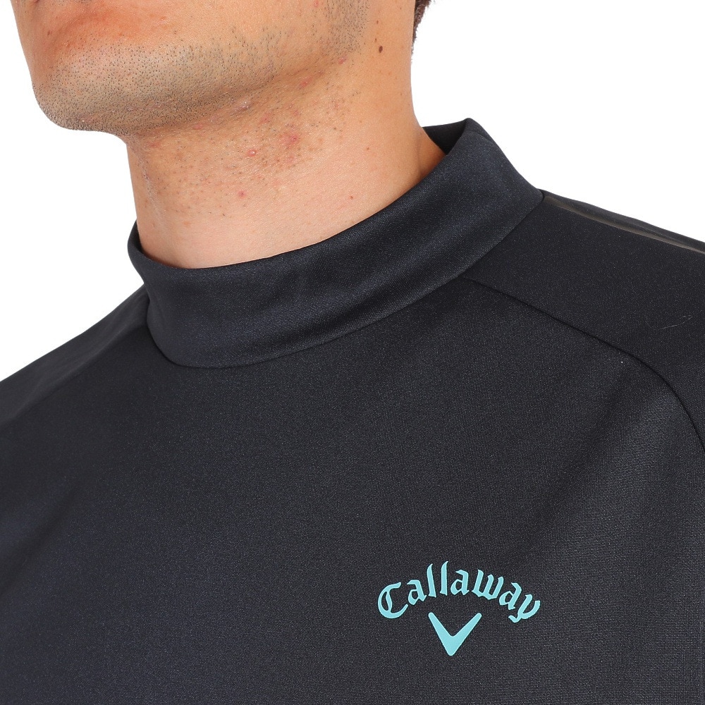 キャロウェイ（CALLAWAY）（メンズ）ゴルフウェア UV ストレッチスムースモックネック長袖シャツ C22233103-1010