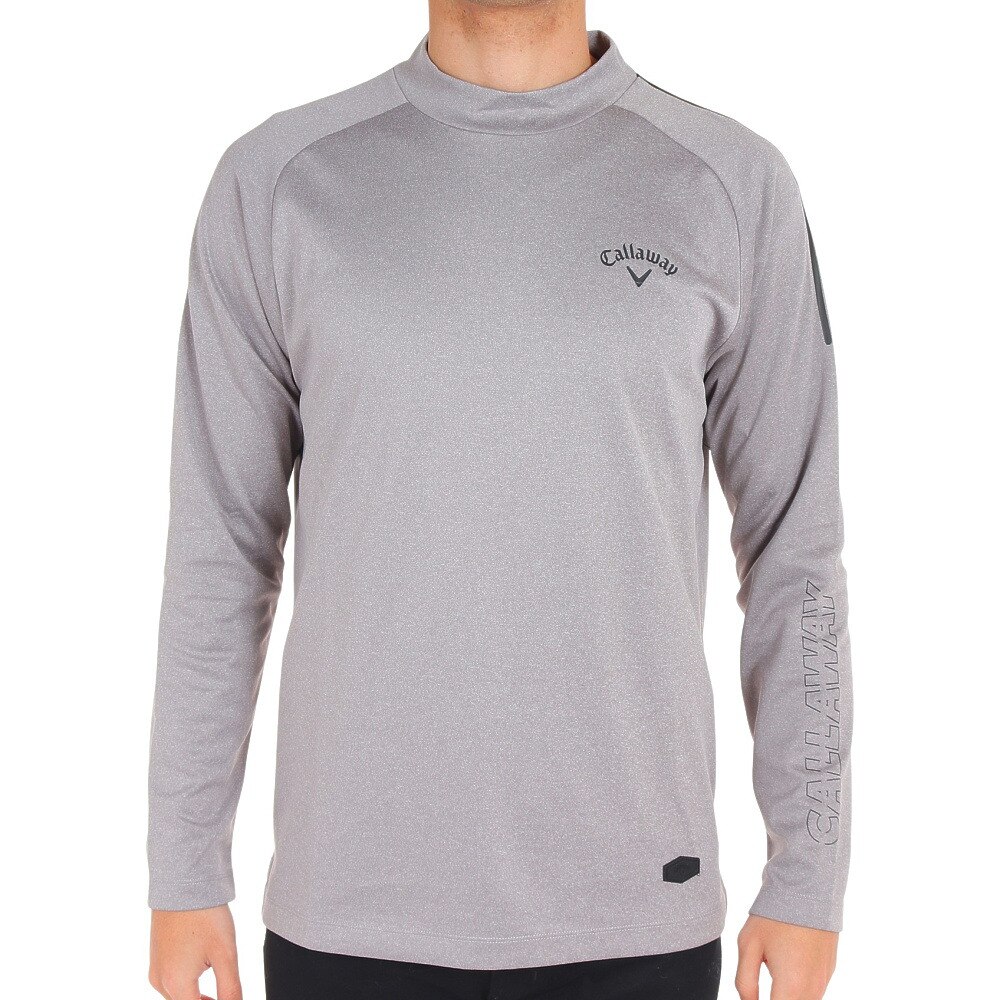 キャロウェイ（CALLAWAY）（メンズ）ゴルフウェア UV ストレッチスムースモックネック長袖シャツ C22233103-1022